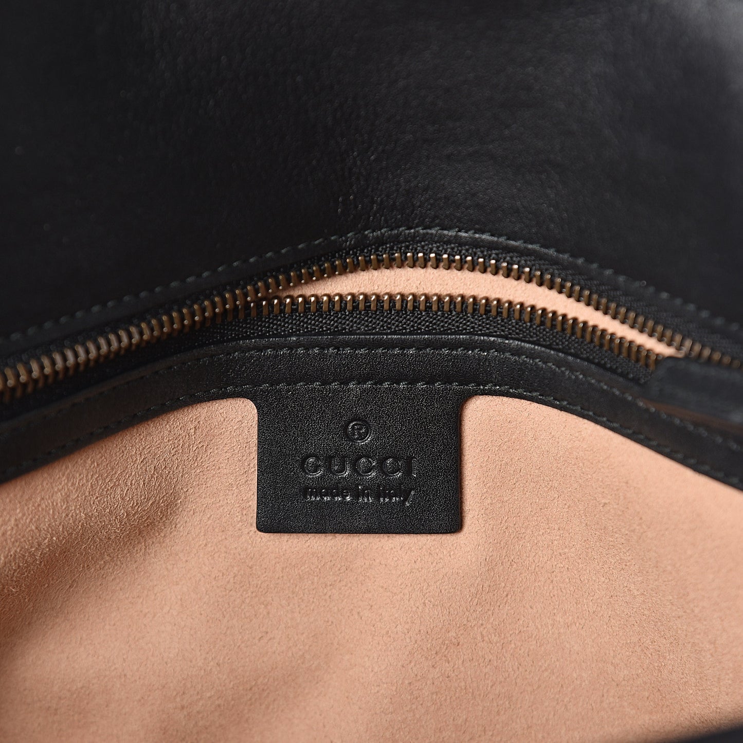 Calfskin Matelasse Studded Small Pearly GG Marmont Shoulder Bag Black