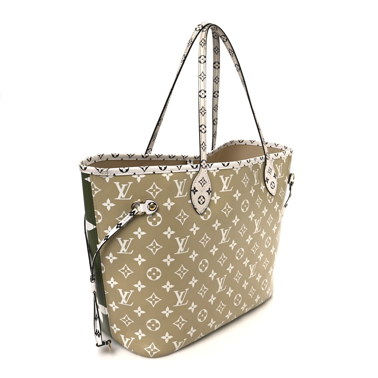 Louis Vuitton Monogram Giant Neverfull MM Kaki 3 of 11