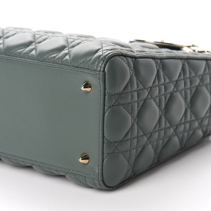 Christian Dior Lambskin Cannage Medium Lady Dior Orage 7 of 11