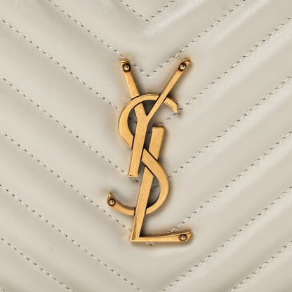 Saint Laurent Calfskin Matelasse Monogram Lou Camera Bag Crema Soft 8 of 10