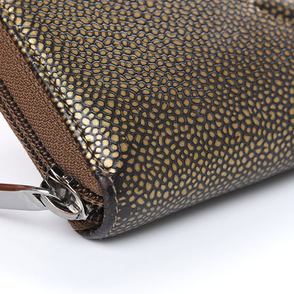 Chanel Metallic Caviar Large Timeless CC Zip Around Wallet Bronze 9 of 10