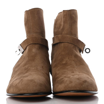 Hermes Suede Neo Low Boots 38 Ecorce 3 of 20