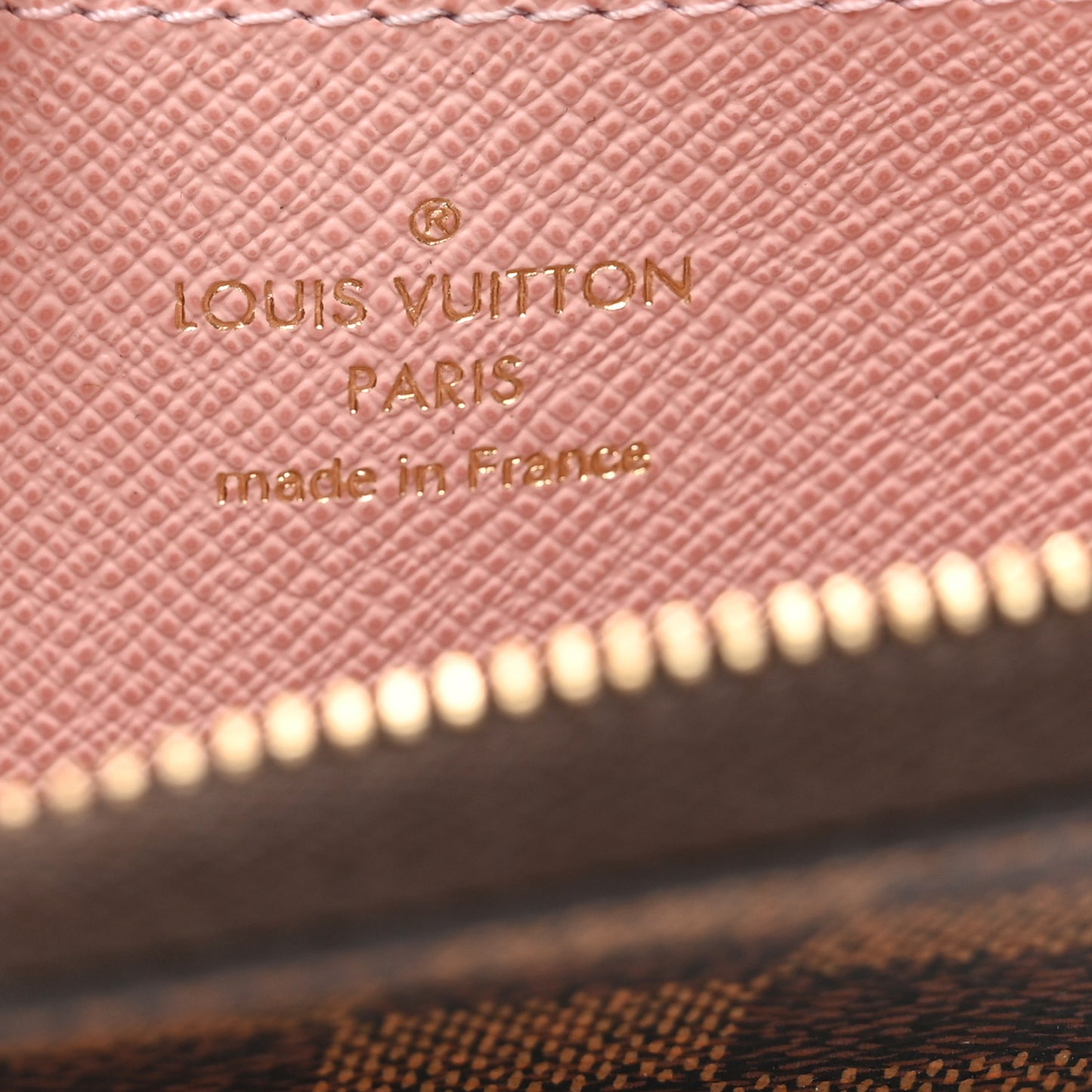 Damier Ebene Zippy Coin Purse Rose Ballerine