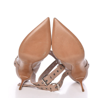 Valentino Garavani Nappa Love Latch Cross Strap 100mm Pumps 38.5 Poudre 5 of 14