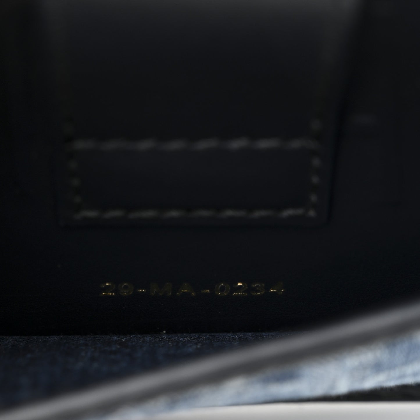 Denim Oblique 30 Montaigne East West Chain Flap Bag