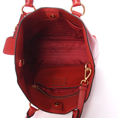 Prada Vitello Phenix Tote Rosso 4 of 8