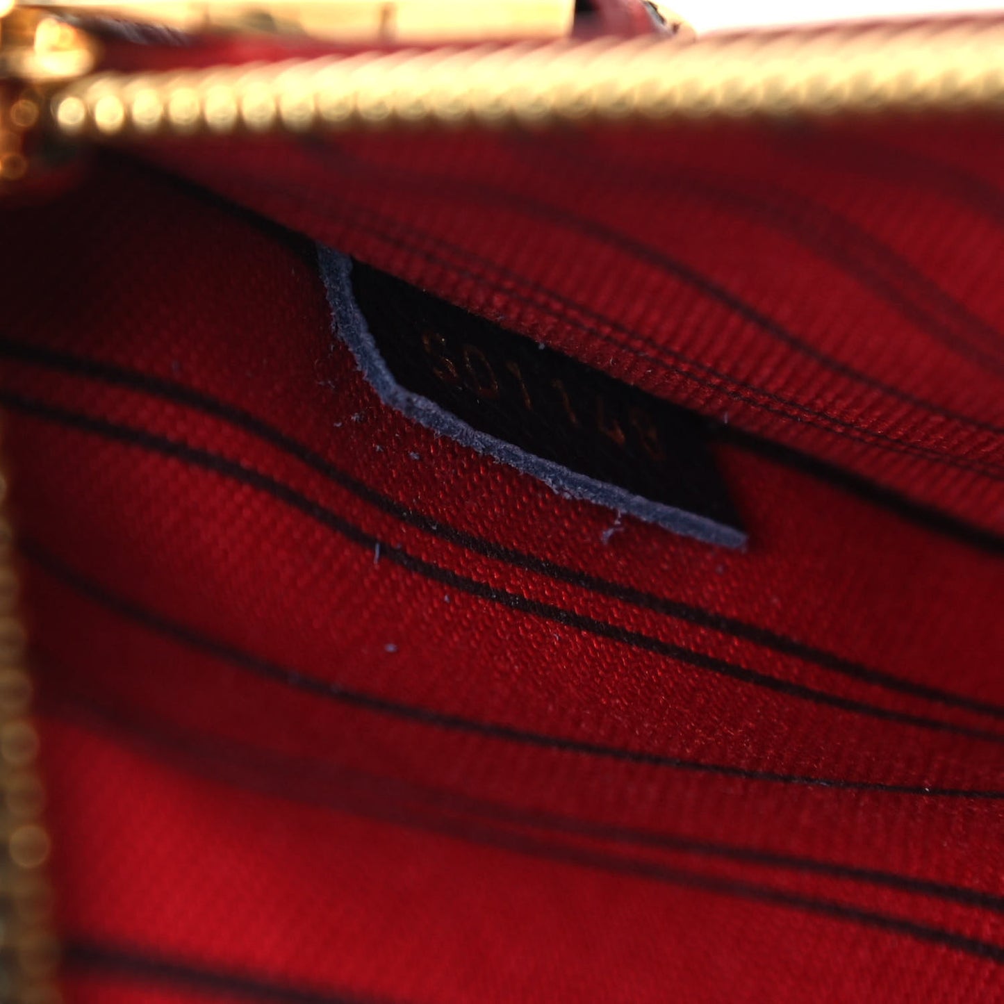 Empreinte Pochette Metis Marine Rouge