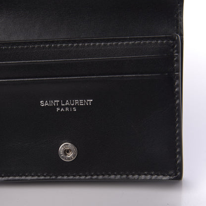 Saint Laurent Lambskin Monogram Card Case Black 6 of 7