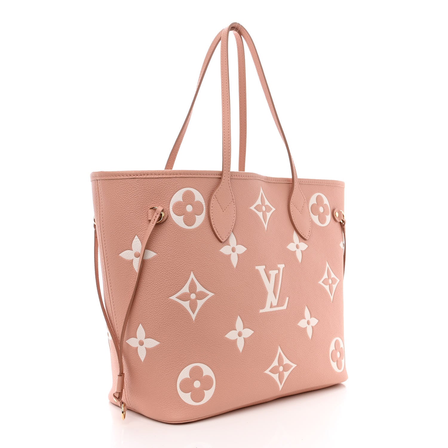 Louis Vuitton Empreinte Monogram Giant Neverfull MM Trianon Pink Cream 4 of 11