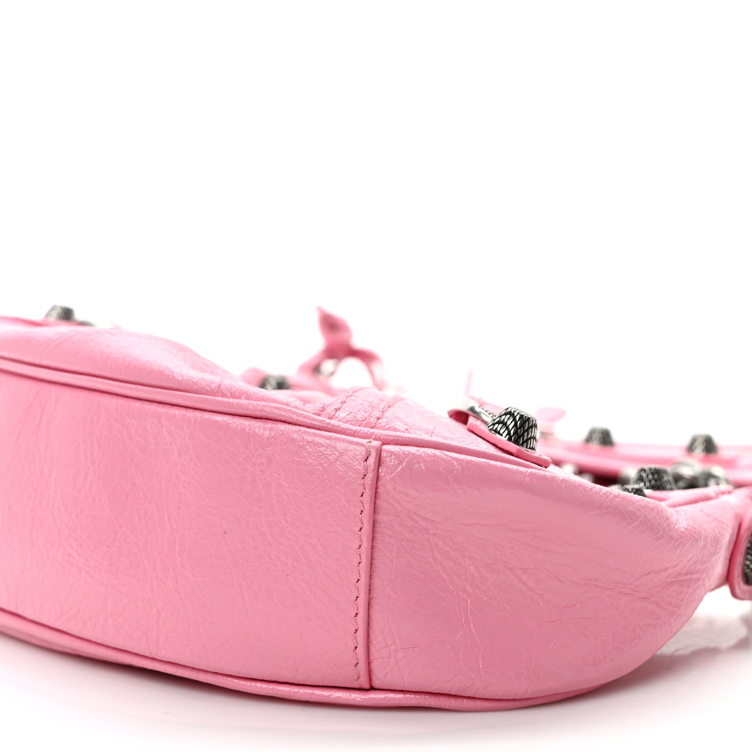 Balenciaga Agneau Arena Le Cagole Chain Shoulder Bag XS Sweet Pink 9 of 9