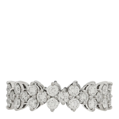 Tiffany Platinum Diamond Aria Band Ring 54 7 1 of 4