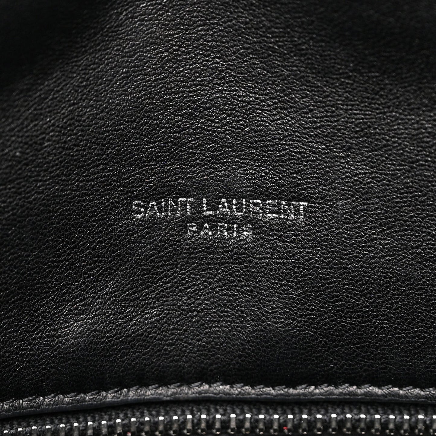 Lambskin Quilted Medium Loulou Puffer Monogram Chain Satchel Black