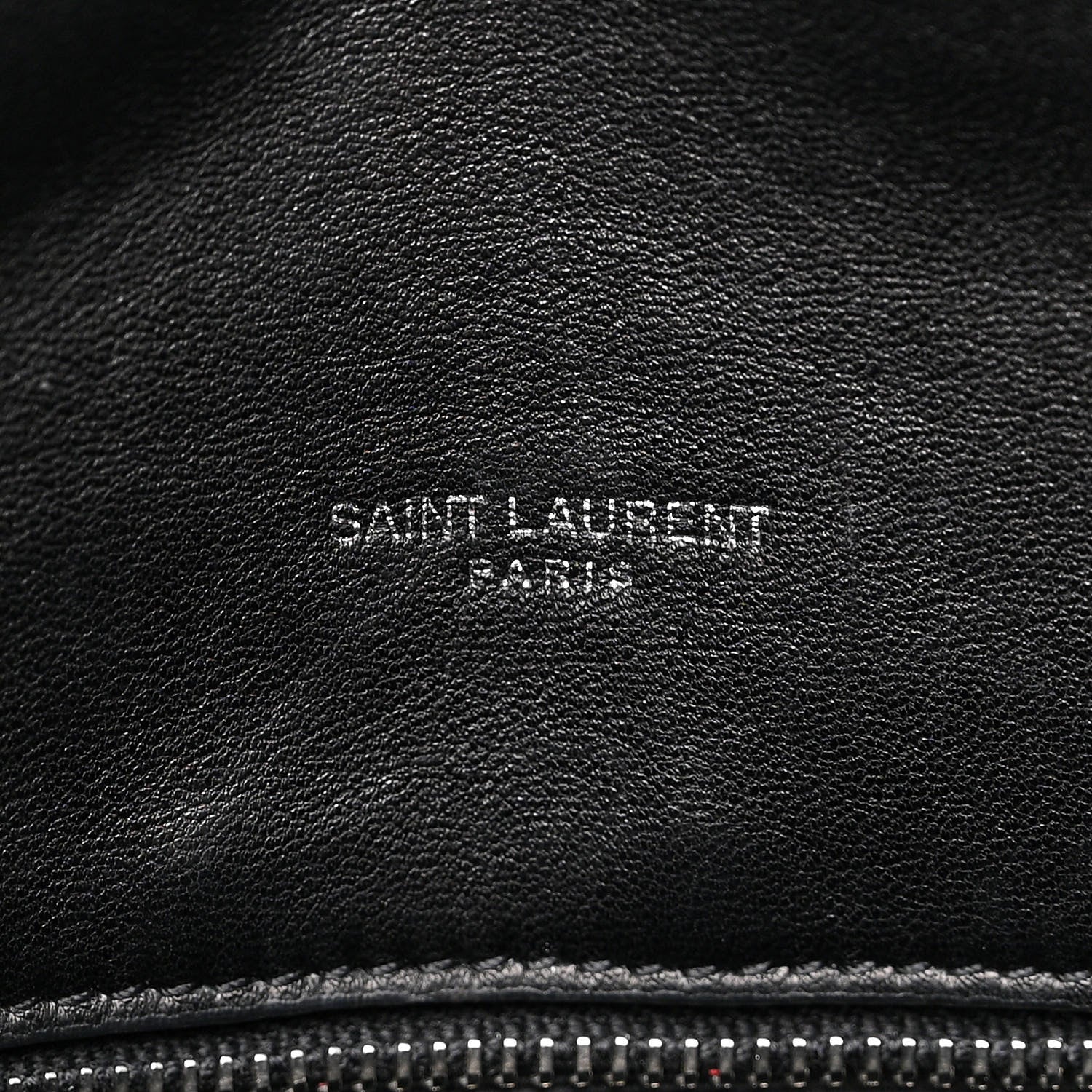 Saint Laurent Lambskin Quilted Medium Loulou Puffer Monogram Chain Satchel Black 6 of 11