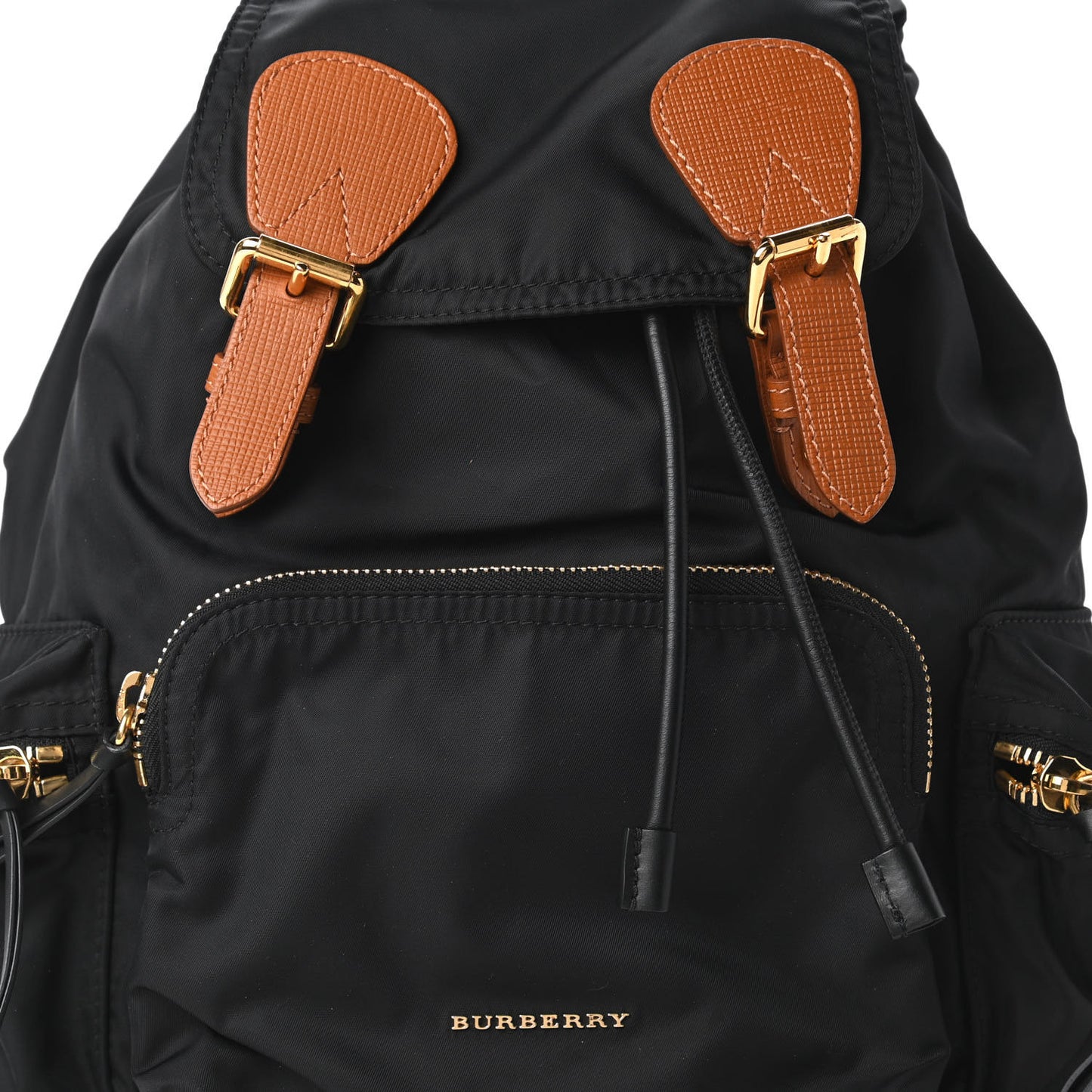 Nylon Medium Rucksack Backpack Black