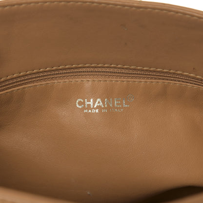 Chanel Calfskin Stitched Chocolate Bar Shopping Tote Beige 6 of 20