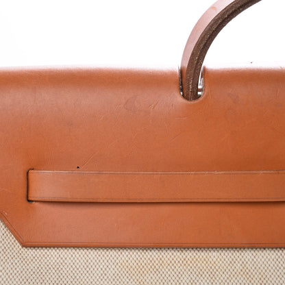 Hermes Toile Vache Calfskin Herbag 40 GM Natural 17 of 29