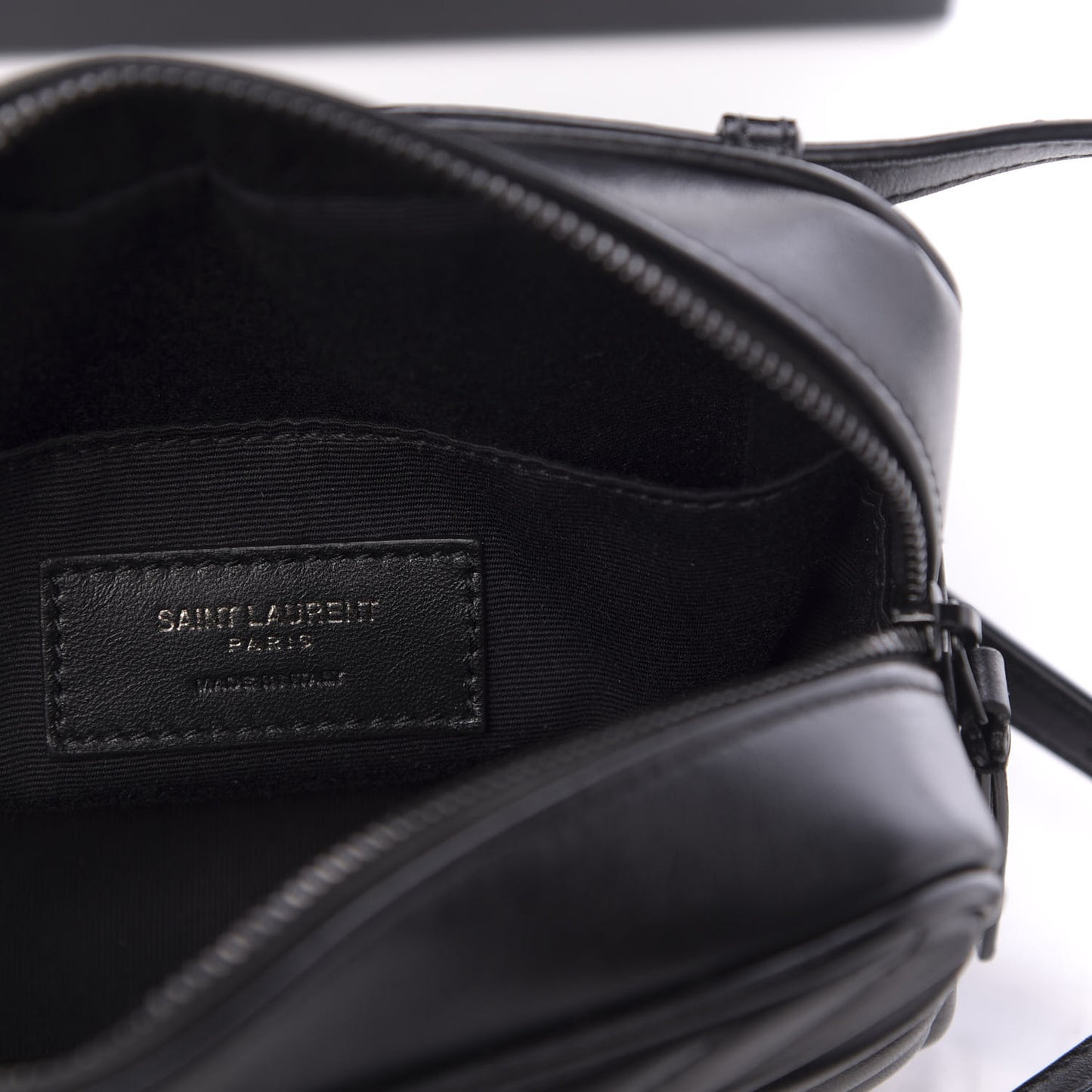 Calfskin Matelasse Monogram Lou Belt Bag Black