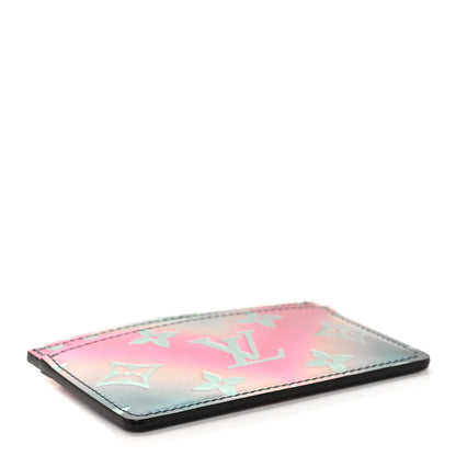 Louis Vuitton Metallic Vernis Card Holder Blue Pink 4 of 9