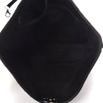 Chanel Grained Calfskin Stitched Medium Braided With Style Hobo Black 5 of 10