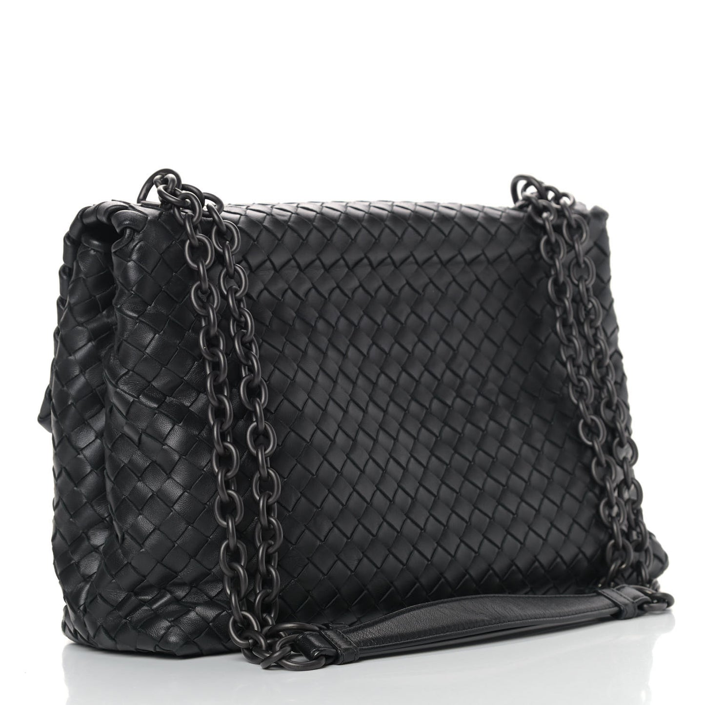 Nappa Intrecciato Large Olimpia Bag Black