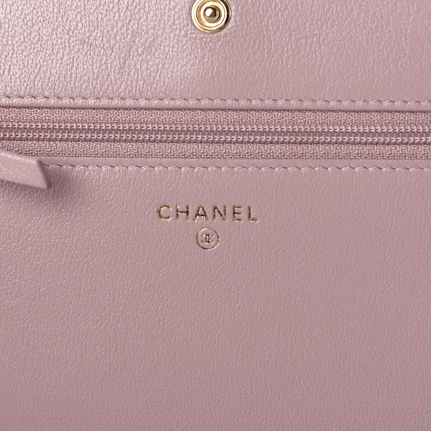 Sheepskin Quilted Mademoiselle Vintage Wallet On Chain WOC Pink