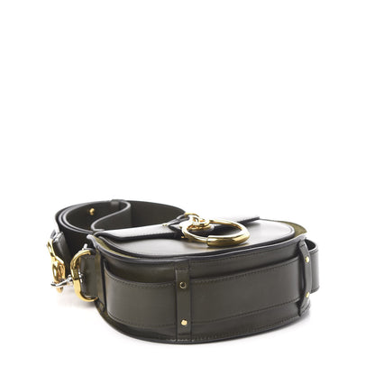 Chloe Calfskin Suede Small Tess Bag Deep Forest 5 of 13