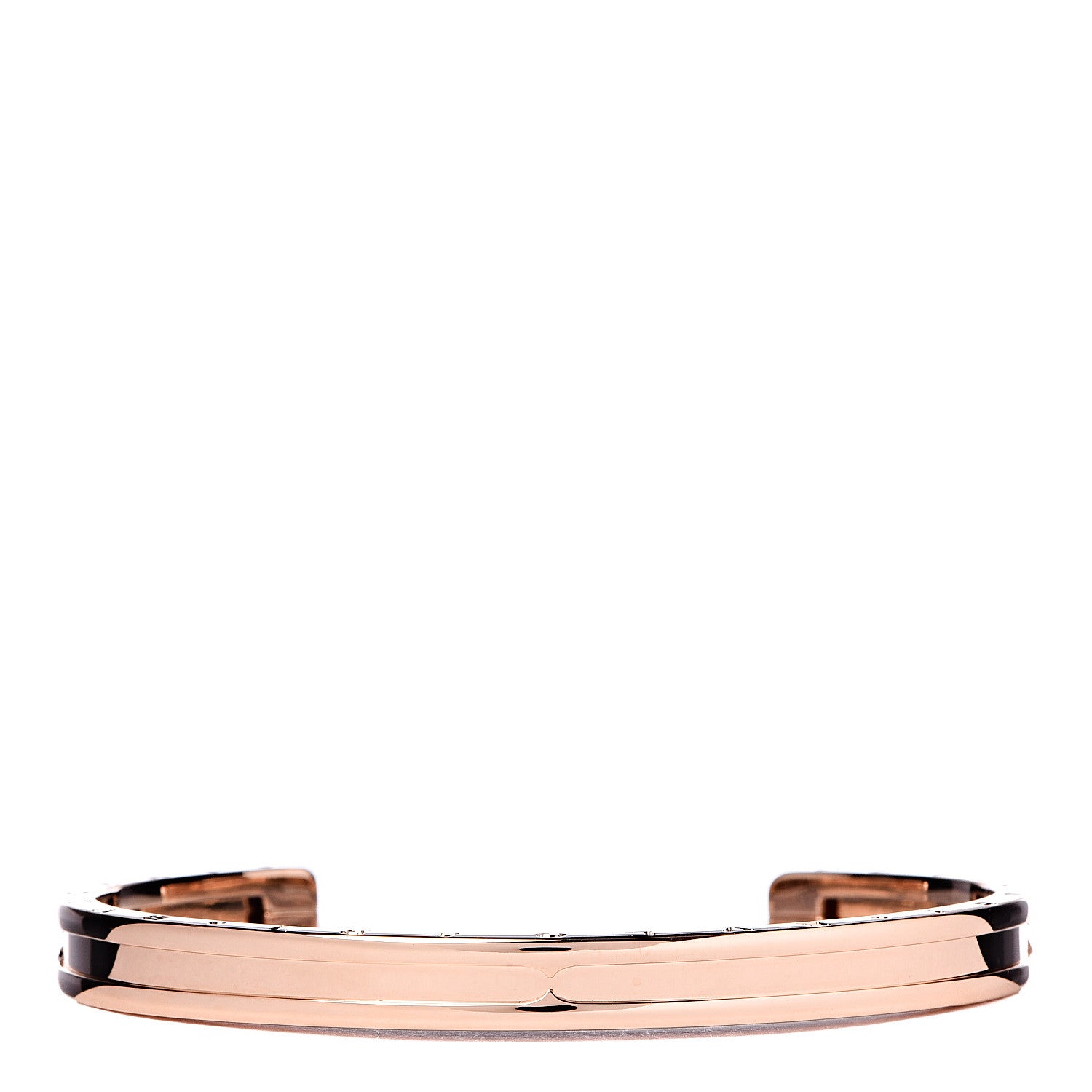 Bulgari 18K Rose Gold B.Zero1 Cuff Bracelet 1 of 6