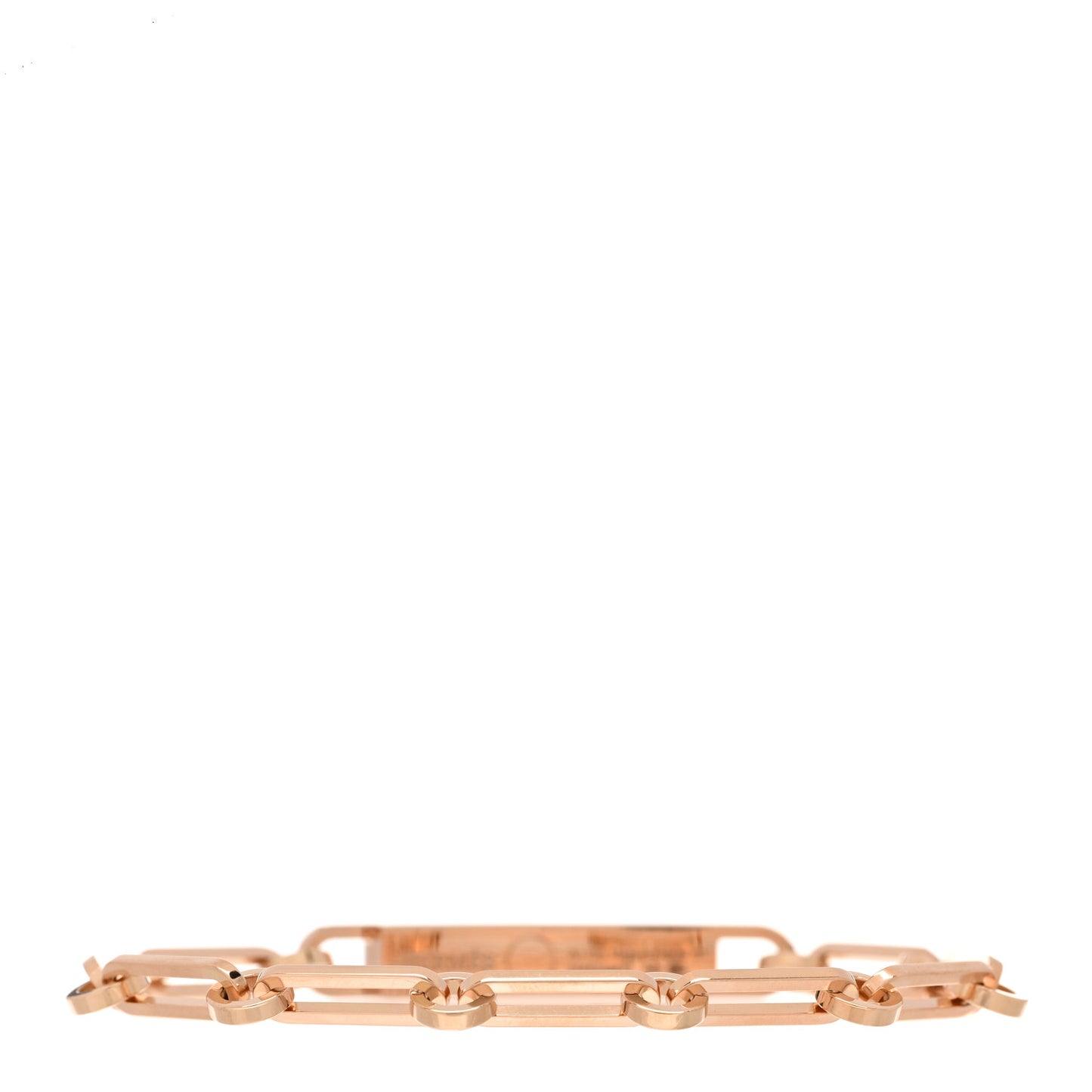 18K Rose Gold Diamond Pave PM Kelly Chaine Bracelet ST
