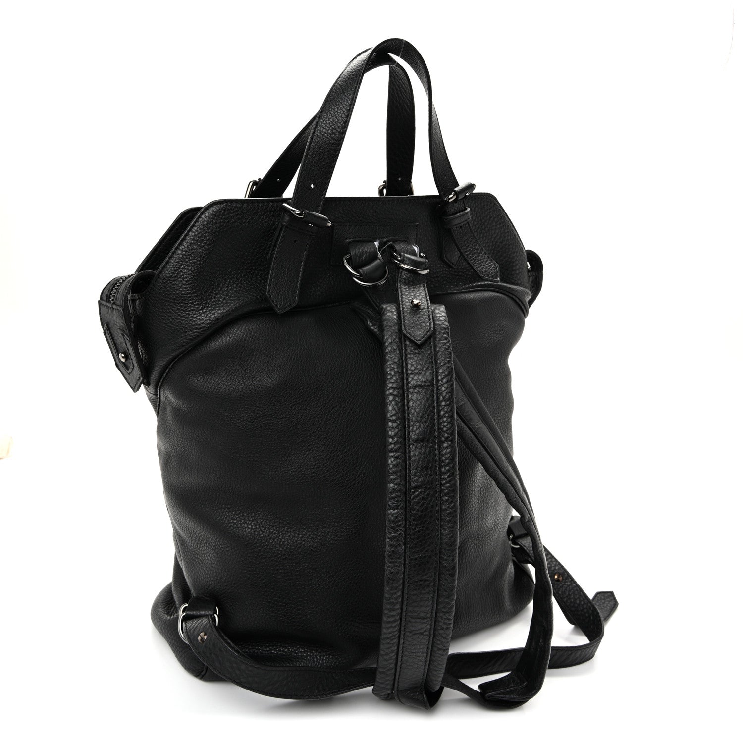 Christian Louboutin Calfskin Spikes Syd Backpack Black 3 of 9