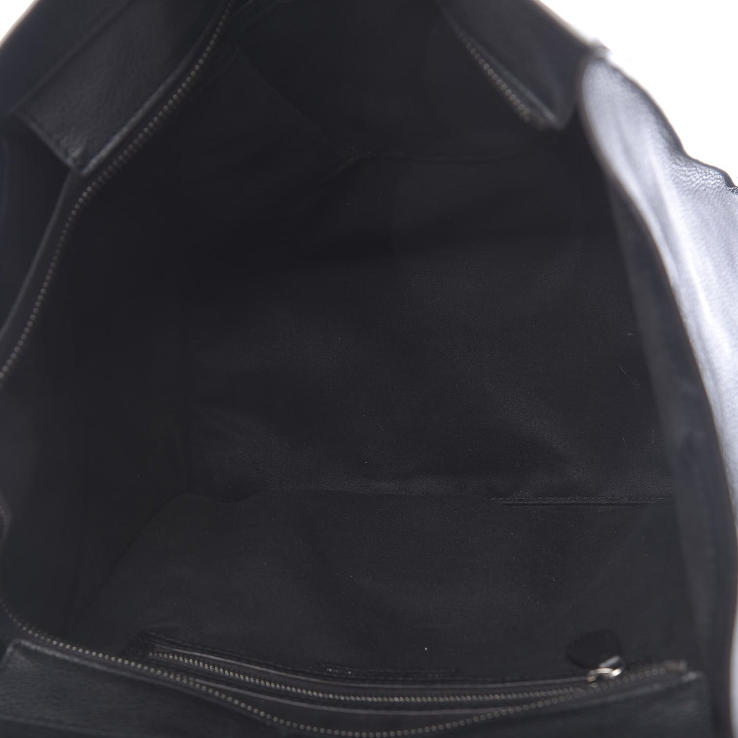 Drummed Calfskin Micro Luggage Black