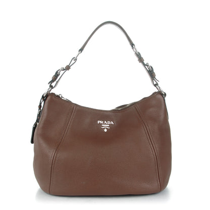 Prada Vitello Daino Hobo Bruciato 1 of 8