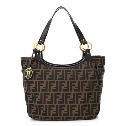 Fendi Zucca Small Chef Shopping Tote Tobacco Moro 1 of 12