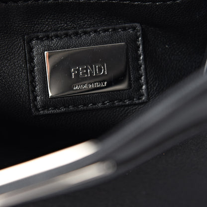 Fendi Nappa Lace Up Mini Peekaboo Iconic Satchel Black 7 of 13