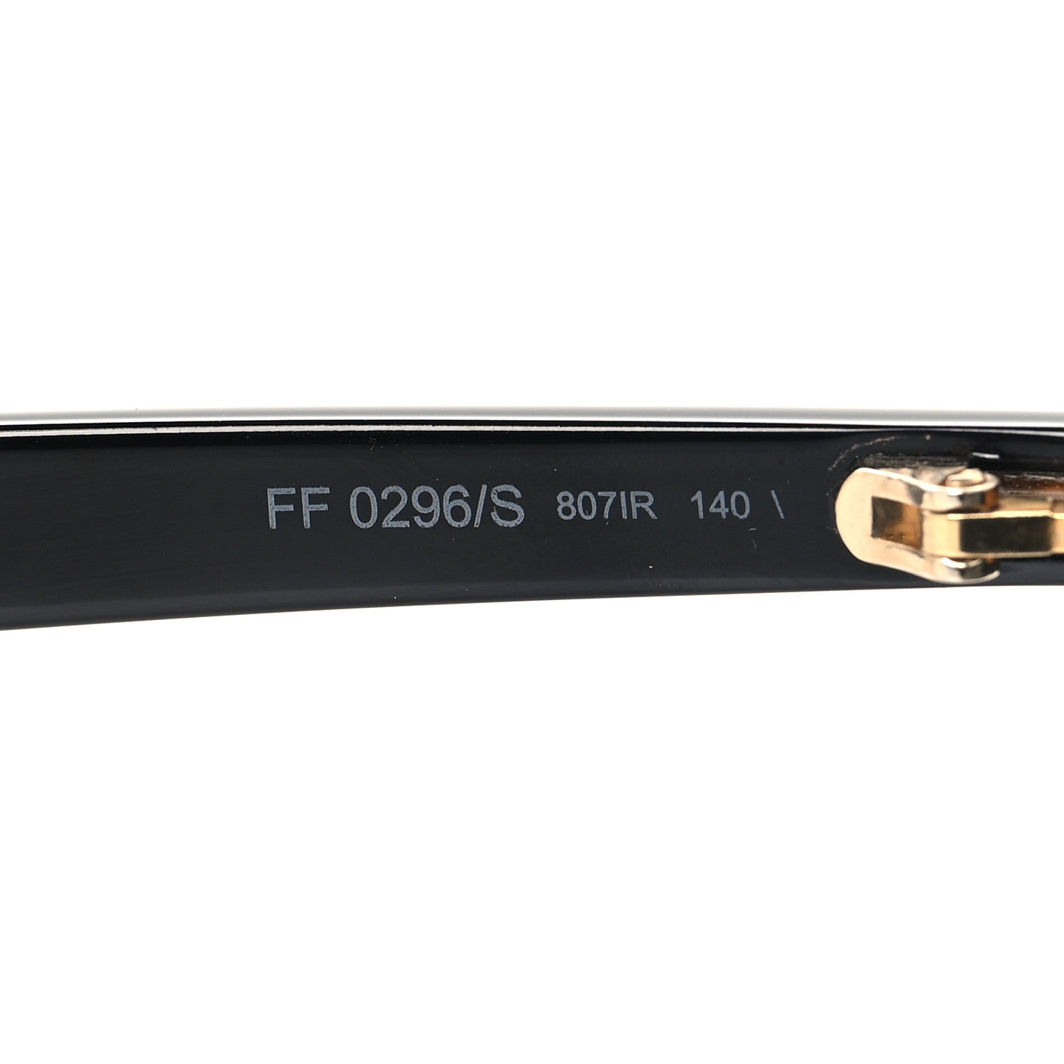 Fendi Acetate Pearl Sunglasses FF 0296/S Black 6 of 7