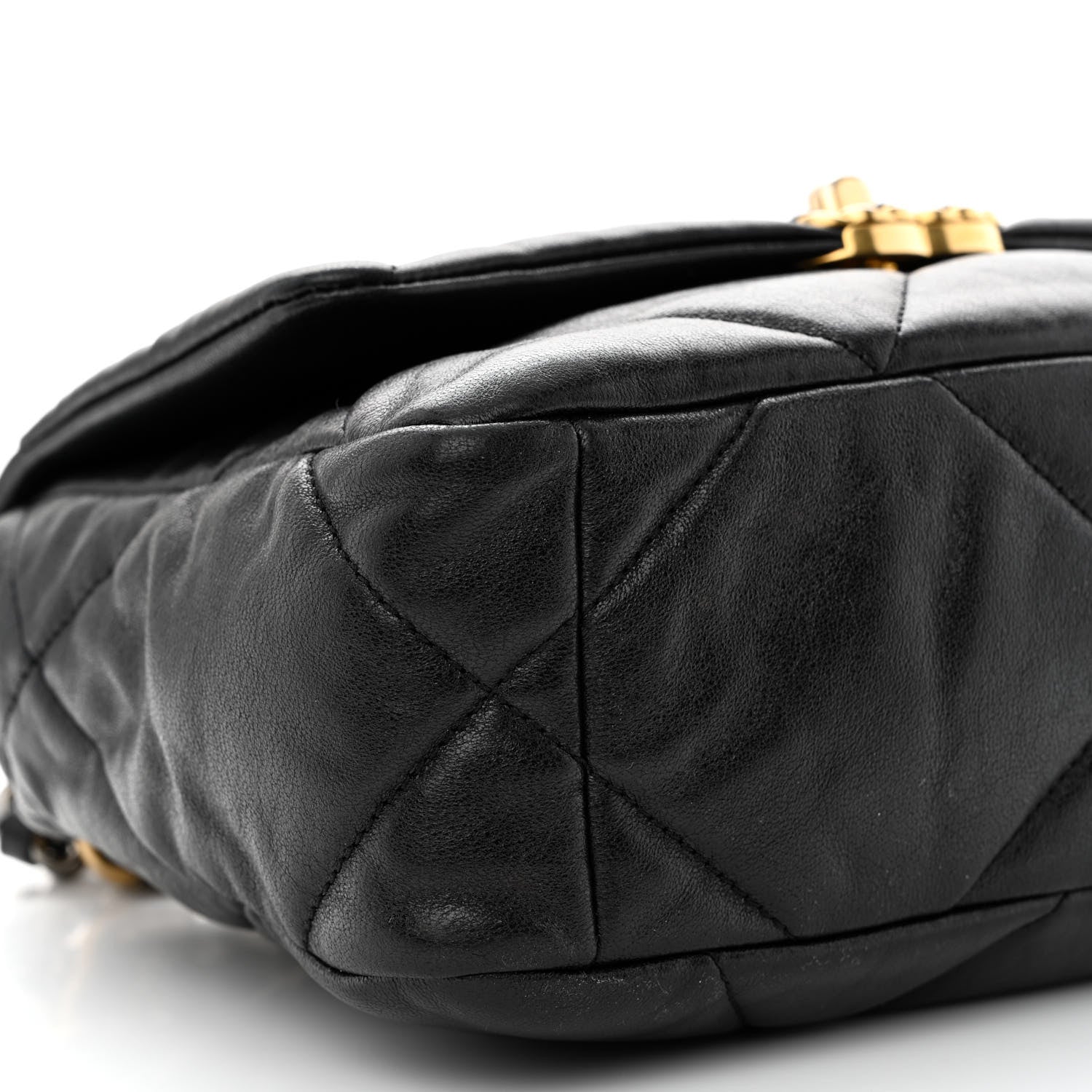 Chanel Lambskin Quilted Medium Chanel 19 Flap Black 9 of 10