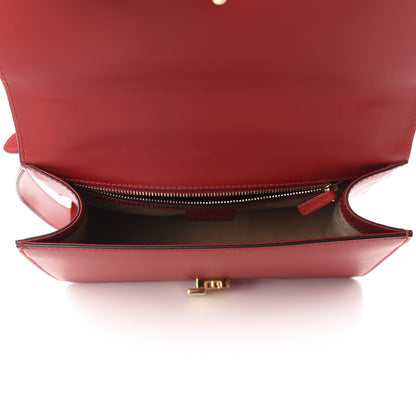 Gucci Calfskin Small Sylvie Shoulder Bag Hibiscus Red 5 of 11