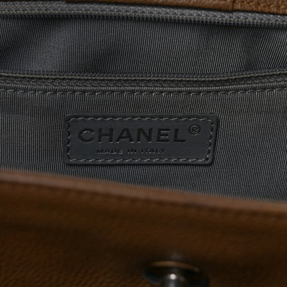 Chanel Calfskin Cerf Executive Shopper Tote Light Brown 6 of 11