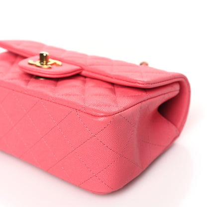 Chanel Caviar Quilted Mini Top Handle Rectangular Flap Pink 10 of 11