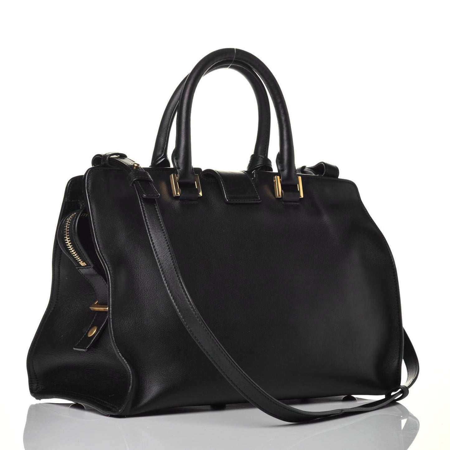 Calfskin Small Classic Y Cabas Black