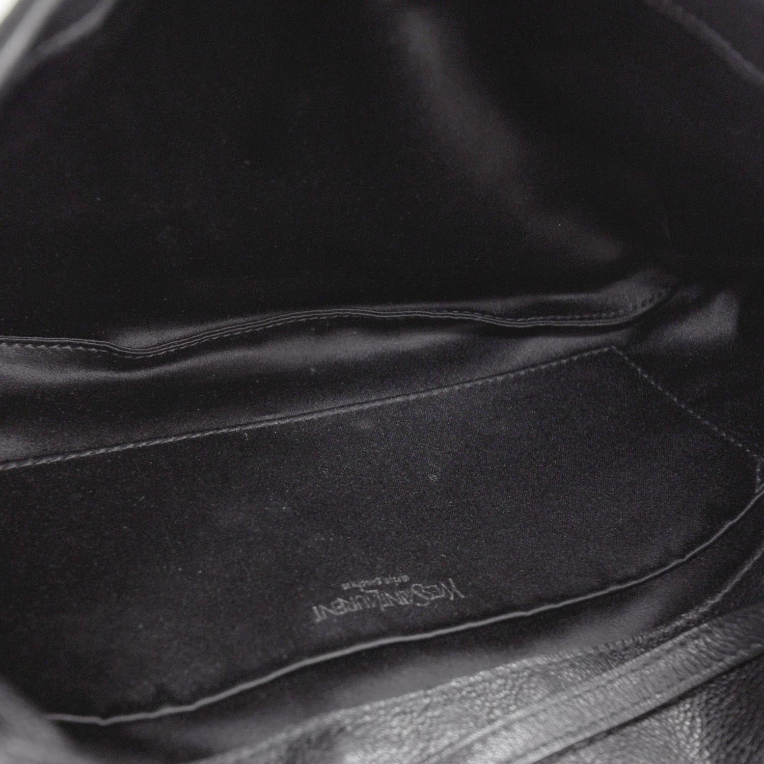 Saint Laurent Chevre Mamounia Clutch Bag Black 6 of 8