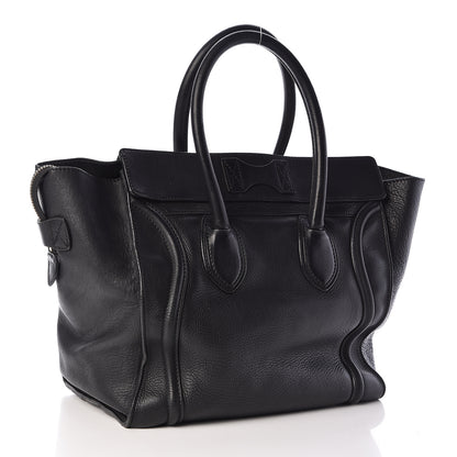 Celine Smooth Calfskin Mini Luggage Black 3 of 12