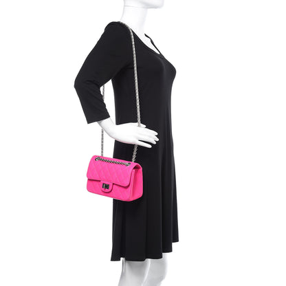 Chanel Goatskin Quilted 2.55 Reissue Mini Flap Fluorescent Pink 2 of 11