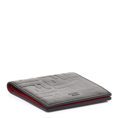 Fendi Vitello Grace FF Gradient Embossed Bi-fold Wallet Black 4 of 8