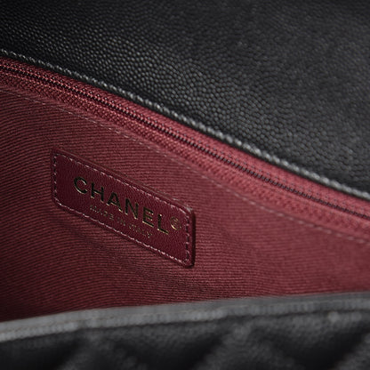 Chanel Caviar Quilted Small Coco Handle Flap Black 7 of 14