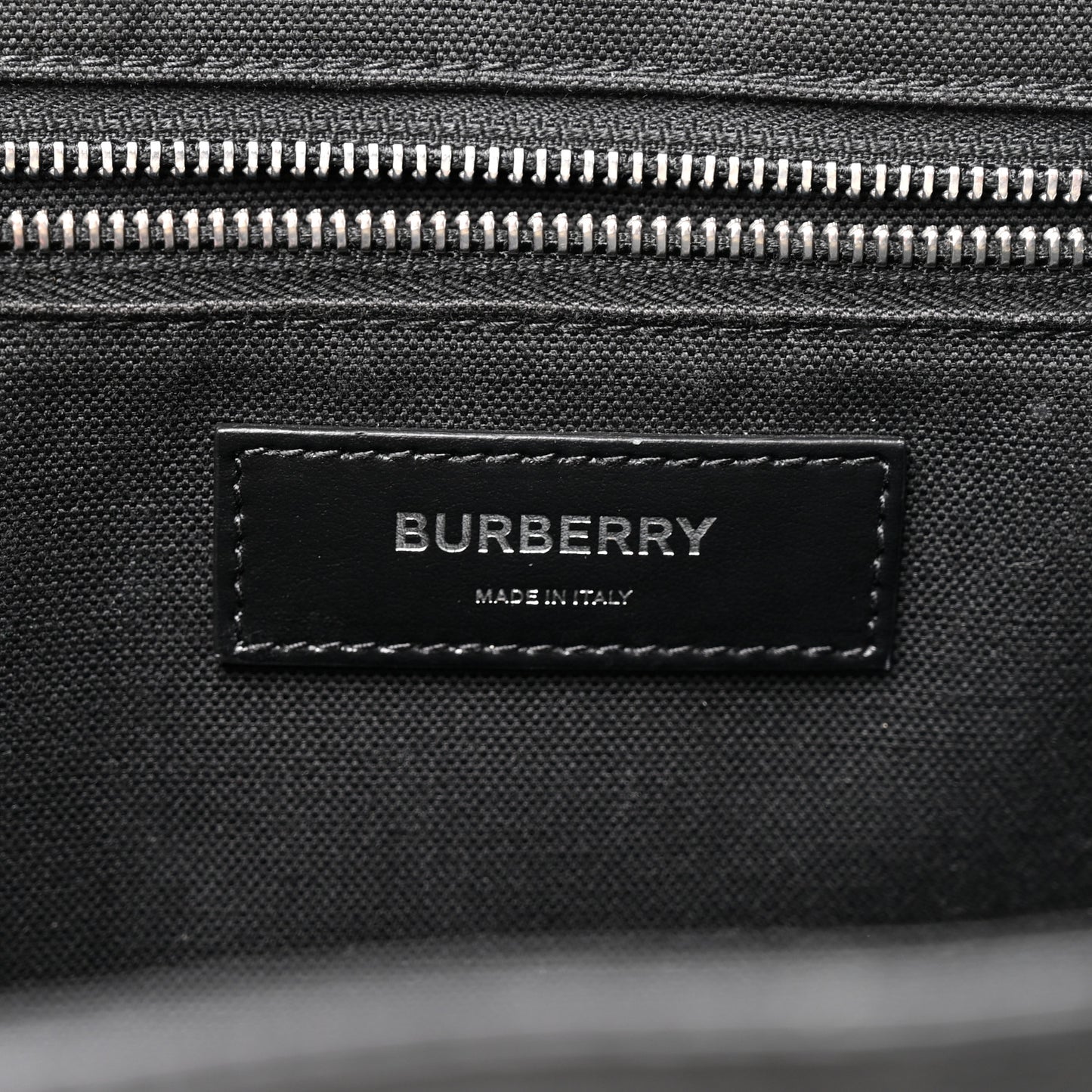 Calfskin Denny Check Embossed Tote Black