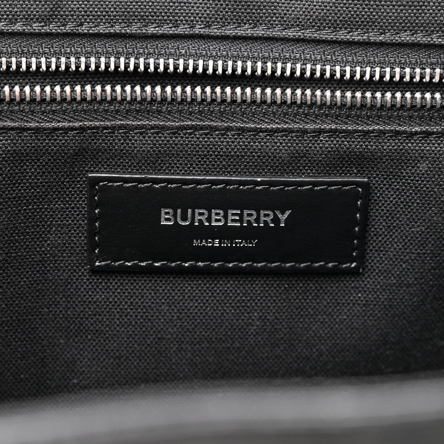 Burberry Calfskin Denny Check Embossed Tote Black 6 of 14