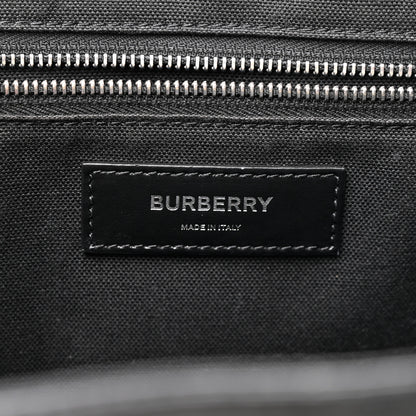 Burberry Calfskin Denny Check Embossed Tote Black 6 of 14