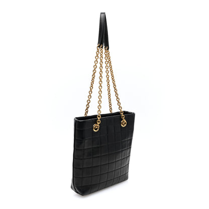 Saint Laurent Lambskin Carre Quilted Mini Shopping Bag Black 3 of 9