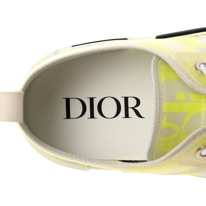 Christian Dior Technical Canvas Oblique Mens B23 Low Top Sneaker 40 Yellow 6 of 9