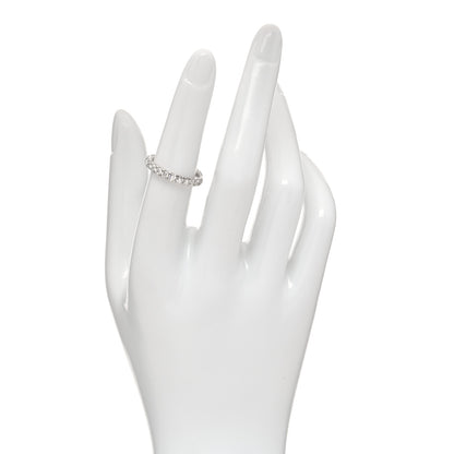 David Yurman Platinum Diamond 2.8mm Partway Eternity Wedding Band Ring 50 5.5 2 of 5